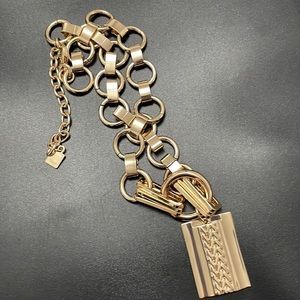 Brand New Rachel Zoe X Dannijo Elisa Gold Statement Necklace